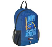 SKANDO BAGS LEGO - Boys' Backpack - Ninjago Jay - Practical Mesh Side Pockets - Adjustable Shoulder Straps - With Reflectors for Visibility - Perfect for School and Trips