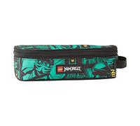 SKANDO BAGS Lego® - Boys Pencil Case - Handy Name Tag - Space for All Major Writing Tools, Green, Astuccio rettangolare da 21 cm, Rectangular Pencil Case