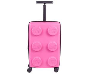 SKANDO BAGS Lego Brick 2x3 Trolley Luggage Wheeled Suitcase, Bright Purple