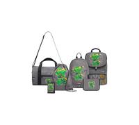 SKANDO BAGS Lego® Ninjago® Lloyd 6-Piece School Bag Set, Lego Ninjago, Green, NORMAL, 6-piece set - school backpack, pencil case (filled), gym bag, smaller backpack, purse and sports bag, green