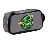 SKANDO BAGS LEGO® Ninjago® Pencil Case Boy Elemental Master of Energy - Pencil Case with Large Compartment, Name Plate & Carry Handle, 21 x 6 x 10 cm - for School & Nursery