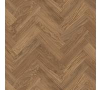 Skane Walnut 2.6mm Vinyl Flooring Herringbone Wood Effect Plank For Domestic & Light Office Use-7M(23') X 2M(6'6")-14M²