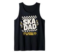 Skanking Father Ska Dad Checkerboard Tank Top