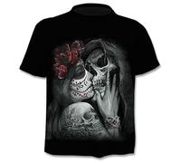 SKANNDOO Skull Cool t Shirt 3D Digitally Print a Fake Two-Piece tee That Looks Like a Two-Piece tee, White3, Medium