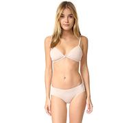Skarlett Blue Women's Soft Demi Bra, Sheer, Cashmere, 36D