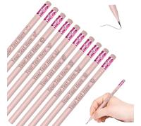 Skartam 10PCS Personalized Pencils Bulk Custom Pencils with Name Logo Text Customized Engraved #2 Triangular Pencil for Kids Student Names Back to School Teacher's Day EPurple
