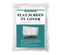 SKARUMMER Foam Flat Screen TV Cover Fits Up to 40''W x 28''H, Flat Screen TV Protection During House Moving, Storing, or Home Renovation (1 PACK)