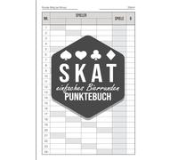 Skat - einfaches Bierrunden Punktebuch: Für 3-4 Spieler · Ideal für die nächste Bierrunde · Schlicht und einfach