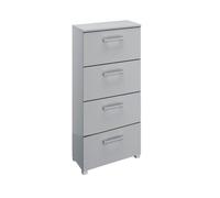 Skat Shine Chest - 4 Drawer - Narrow - Silk Grey