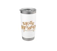 Skate Board in the City Stainless Steel Insulated Tumbler