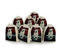 Skate Boards Bunches Pocket Cotton And Hemp with Drawstring 8 Pieces Reusable Gift Bags Jewelry Pouch for Wedding DIY Craft Party (4.9 X 6.7 Inch)