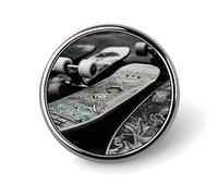 Skate Boards Button Pin,exquisite Round Badge Custom Badge Pins Kit Funny Gifts for Couples, Friends, Clothing Accessories, 3 Styles