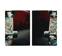 Skate Boards Passport Holder, ID Card Protector Case Passport Holder with Slot Passports Travel Wallet Document Cover for Women And Men
