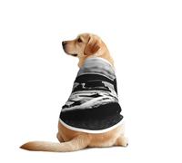 Skate Boards Print Dog Outfit Sleeveles, Funny Pet Dog Clothes Machine Washable Shirt Vest For Medium Large Dogs