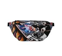 Skate Boards Printed Fanny Pack Waist Bag for Men Women, Adjustable Bumbags Hip Bum Bag Travel Crossbody Bags Sports Running Hiking Belt Bag