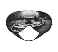 Skate Boards Sleep Mask Night's Sleep Soft Eye Mask Adjustable Strap Works Nap Position Sleeping Aid