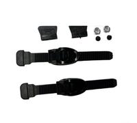 Skate Buckles for Inline Roller Skates and Ice Skates, Micro-Adjust Ratchet Straps 150mm, Lightweight Rust-Resistant Plastic Replacement Parts with Screws, Black or White, 2 Pack(Style C)
