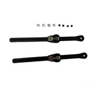 Skate Buckles for Inline Roller Skates & Ice Skates, 250mm Micro-Adjust Ratchet Straps, Lightweight Rust-Resistant Replacement Parts with Screws, 2 Pack(Style A)
