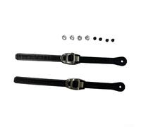 Skate Buckles for Inline Roller Skates & Ice Skates, 250mm Micro-Adjust Ratchet Straps, Lightweight Rust-Resistant Replacement Parts with Screws, 2 Pack(Style B)