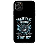Skate Fast Hit Hard Stay Icy Angry Hockey Puck Art Case for iPhone 11 Pro Max