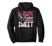 Skate Fierce Love Sweet Roller Derby Skater Pullover Hoodie