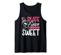 Skate Fierce Love Sweet Roller Derby Skater Tank Top