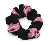 Skate Flamingo Roller Skating Hair Ties Elastic Hair Bands Cute Ponytail Holders for Thick Or Thin Hair