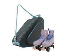 Skate Gear Bag - Adjustable Straps Waterproof Nylon Large Capacity | Hockey Skate Holder Sports Storage for Travel Skiing Ice Skating Gym for Women, Grey, Se référer au descriptif, Refer to