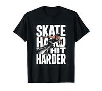 Skate Hard Hit Harder Roller Derby Jam Power T-Shirt