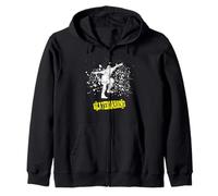 Skate Impact Grunge Urban Streets Shred Everyday Zip Hoodie