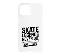 Skate Legends Never Die Cool Skateboarder Case for iPhone 15