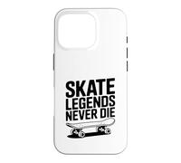 Skate Legends Never Die Cool Skateboarder Case for iPhone 16 Pro