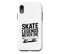 Skate Legends Never Die Cool Skateboarder Case for iPhone XR