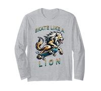 Skate Like A Lion Long Sleeve T-Shirt