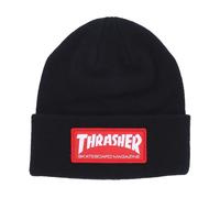 Skate Mag Patch Beanie Hat Black - male - Thrasher - Accessories - Black - ONE SIZE - Accessories ONE SIZE