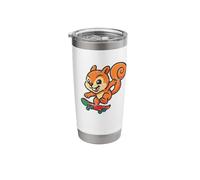 Skate Squirrel Cool Cartoon Stainless Steel Insulated Tumbler