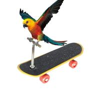 Skateboard Bird Toys - Skateboard for Parakeet Cockatiel | Educational Stand Perch Training Skateboard | Bird Toys Intelligence-Boosting Cute Pet Supplies for Skill Enhancement