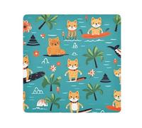 Skateboard Cat Trees Camera Wrap Cloth, Squares Magic Self-Adhesive Cloth for Lens Camera Anti-Scratch Lens Protector Makeup Wrap Cloth Bag 21.7" x 21.7"