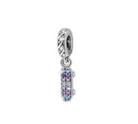 Skateboard Charm 925 Sterling Silver Sport Charm Lucky Charm for Pandora Charm Bracelet