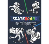 Skateboard coloring book: 20 beautiful pages to color | Skate board street art book for adults and teens.