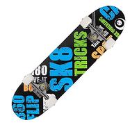 skateboard, Complete Skateboard 31x8 Inch, Double Kick Trick Board, Skateboards for Beginners Adults Kids Teens