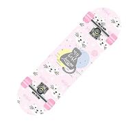 skateboard, Complete Skateboard, 8 Layer Canadian Maple, Double Kick Trick Board, Skateboards for Beginners Adults Kids Teens(22)