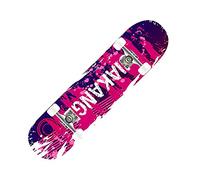 skateboard, Complete Skateboard, 8 Layers Canadian Maple Double Kick Trick Board, Skateboards for Beginners, Adults, Kids and Teens(26)