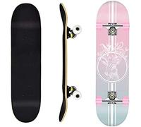 Skateboard, Complete Skateboard, Assembled Product, 7.5 x 31 Inches, For Beginners, Advanced, Kids, Youth, Adults, Maple Deck, Skateboard Set, Standard, High Precision Bearings, Longboard Skateboard