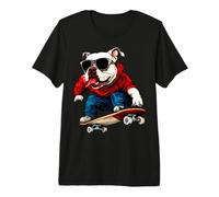Skateboard Dog Premium T-Shirt