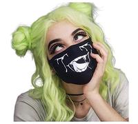 Skateboard Frog Women Goth Printed Masks Reusable Cloth Face Mask Dust Mask (Black,One Size)