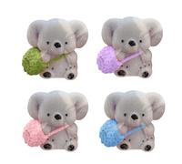 Skateboard Handmade Koala Toys For Stress Toys Cute For Anxiety& Relaxation Adults Kids Teenage Fidgets (Grey, 10x10cm)