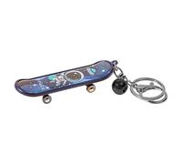Skateboard Keychain - Mini Astronaut Planet Board Keyring, Cool Skater Key Accessory | Pocket-Size Novelty Gift, Unique Car Keys Holder, Trendy Key Ring for Teens and Skate Fans