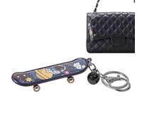 Skateboard Keyring - Astronaut Planet Mini Skateboard | Novelty Keyring | Funny Accessory for Skateboard Collection, Men's Car Keychain, Gift for Enthusiasts
