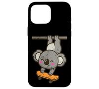 Skateboard Koala Hangout Cartoon Case for iPhone 16 Pro Max